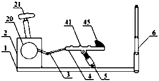 Indoor limb movement apparatus suitable for old people