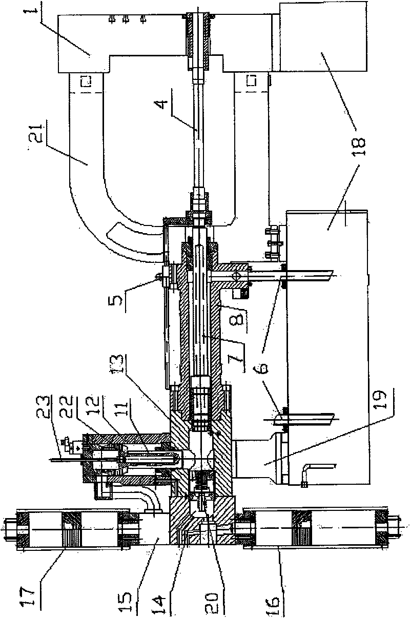 Vertical pressure charging press-shoot system