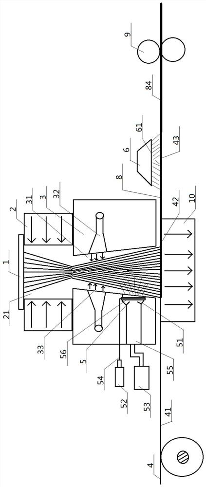 A kind of online preparation device and using method of antibacterial non-woven fabric for medical mask