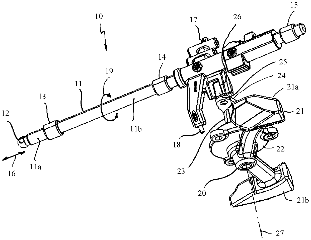 Transmission having external shifting mass