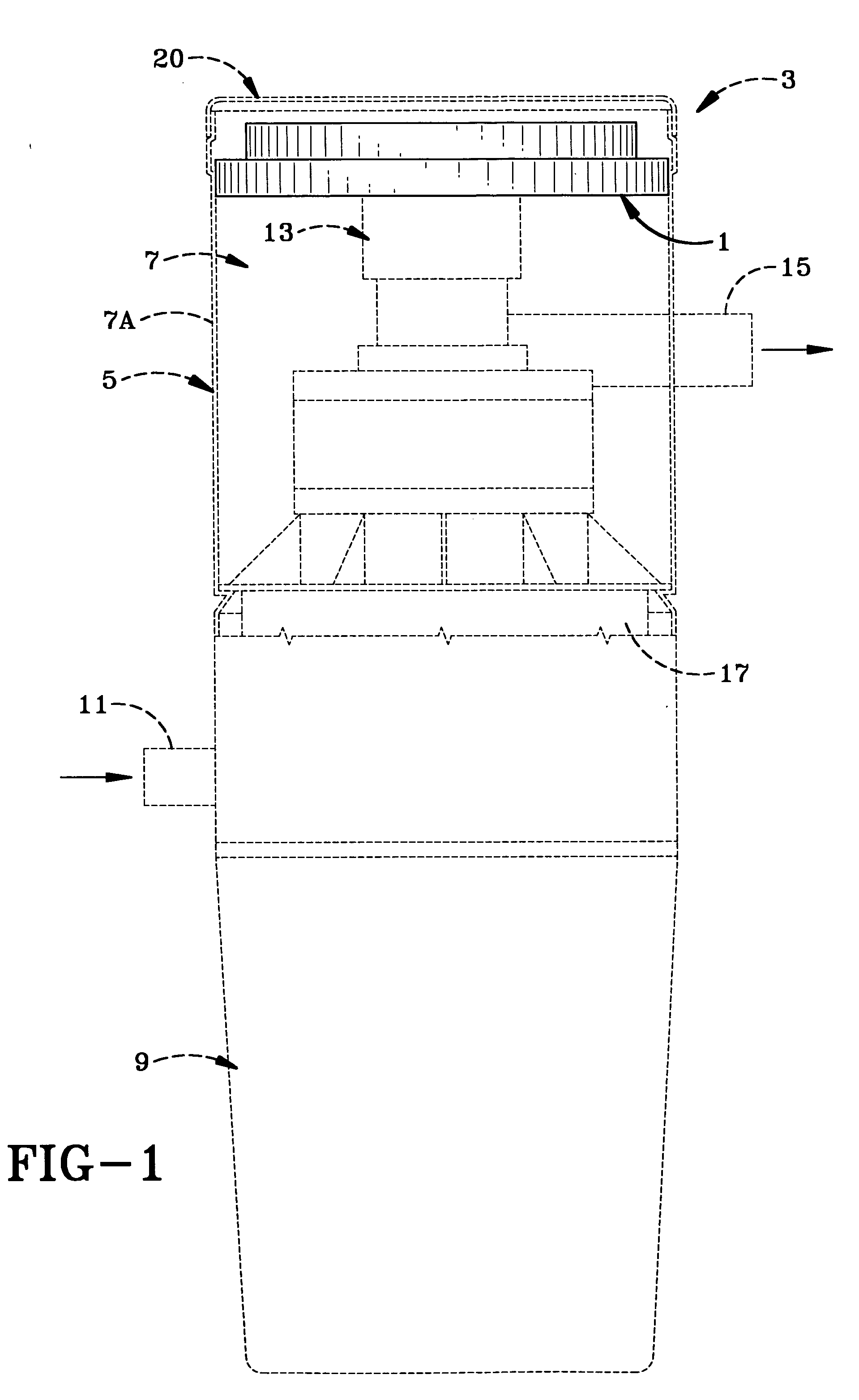 Acoustic foam sound reducer for vacuum power unit