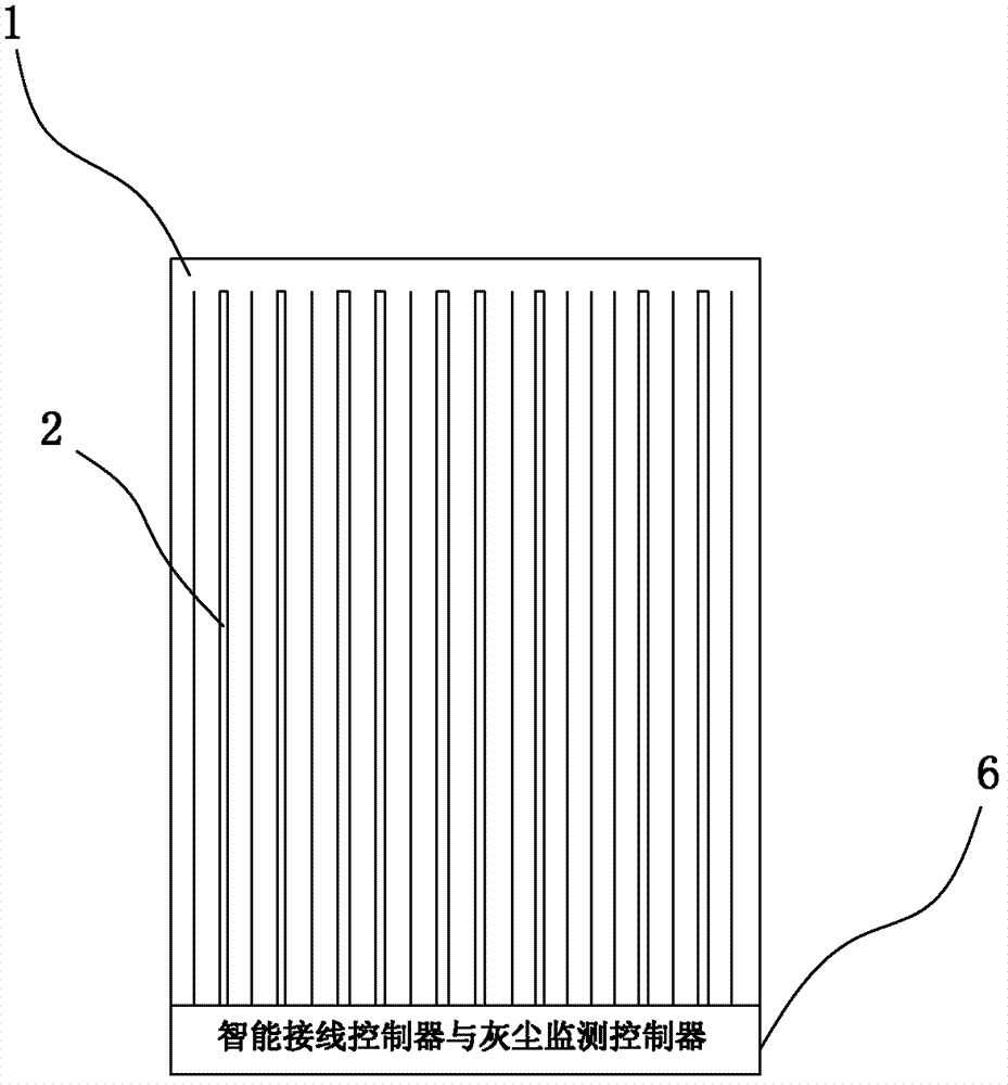 Electromagnetic field dust removing device