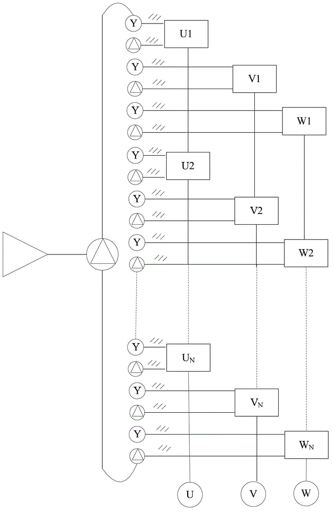 High-voltage inverter with UPS (uninterrupted power supply)