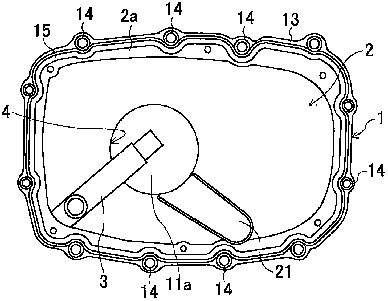 Oil pan structure