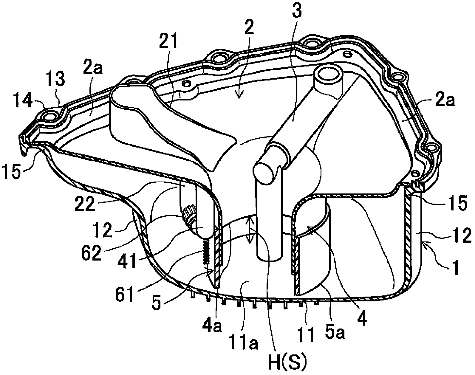 Oil pan structure