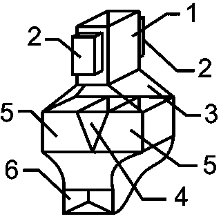 Metal separation device special for PET bottle grades