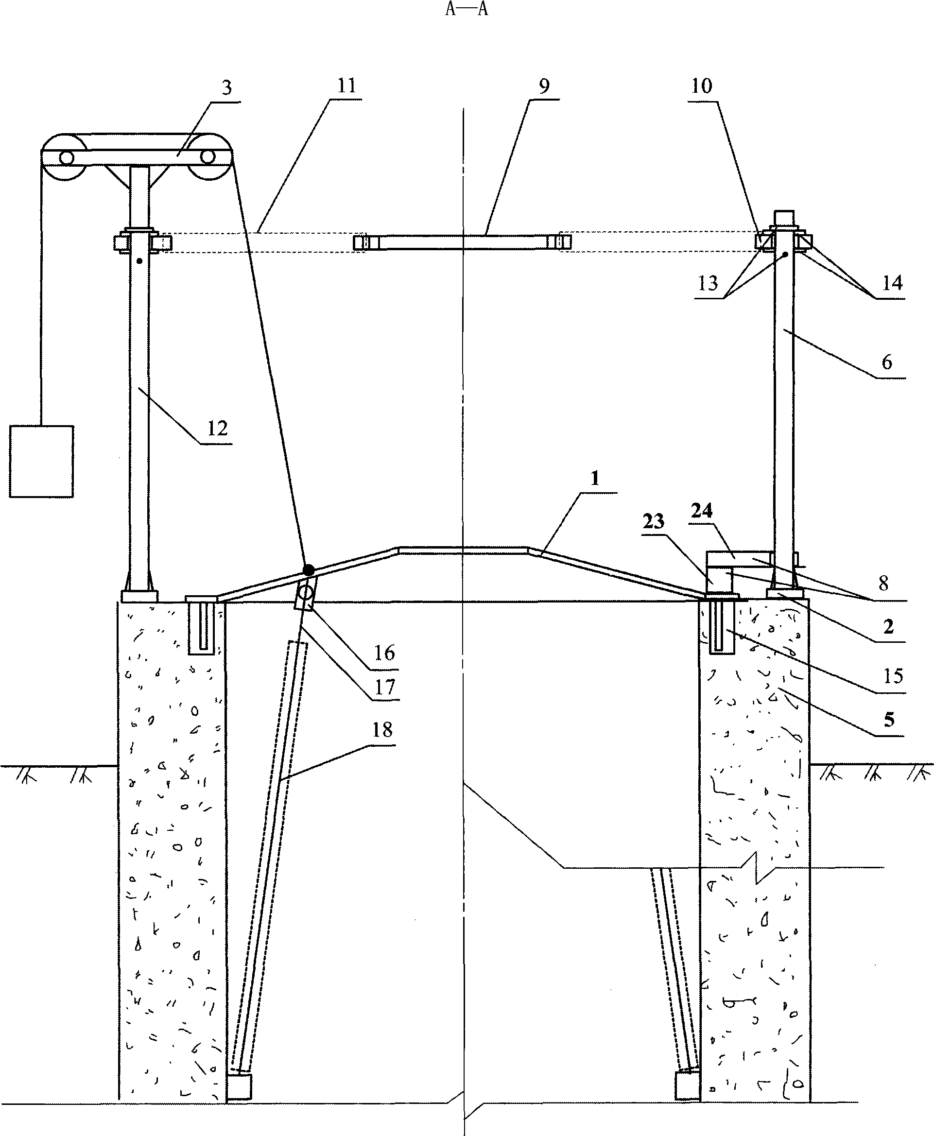 Method for automatically closing coal mine explosion-proof cover (door) after opening by explosion shock wave