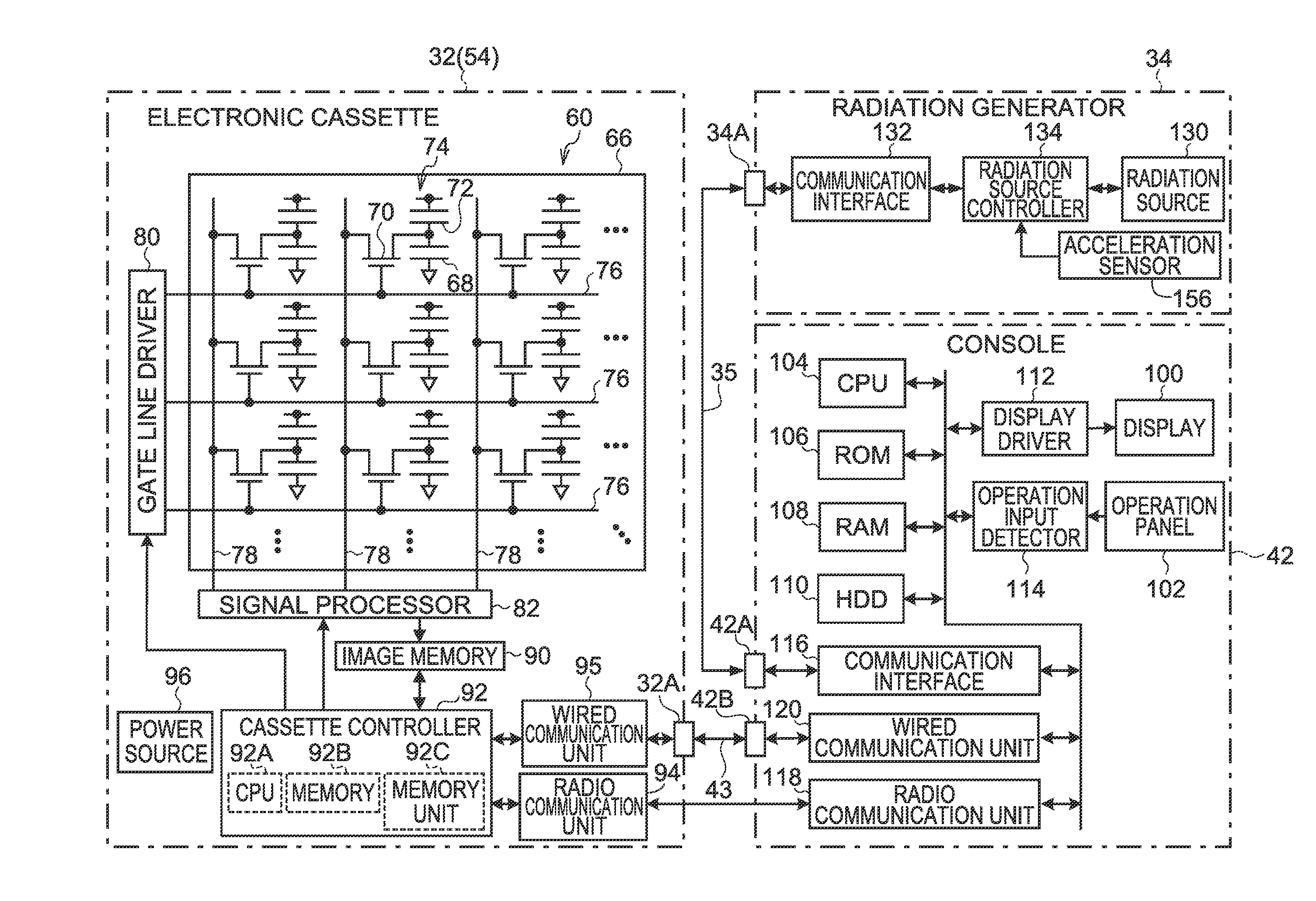 Radiographic image capturing system