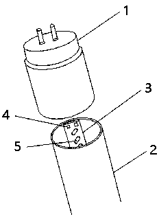 LED lamp tube capable of emitting light by 360 degrees