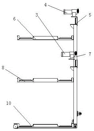 A cantilever type side orientation simple parking equipment