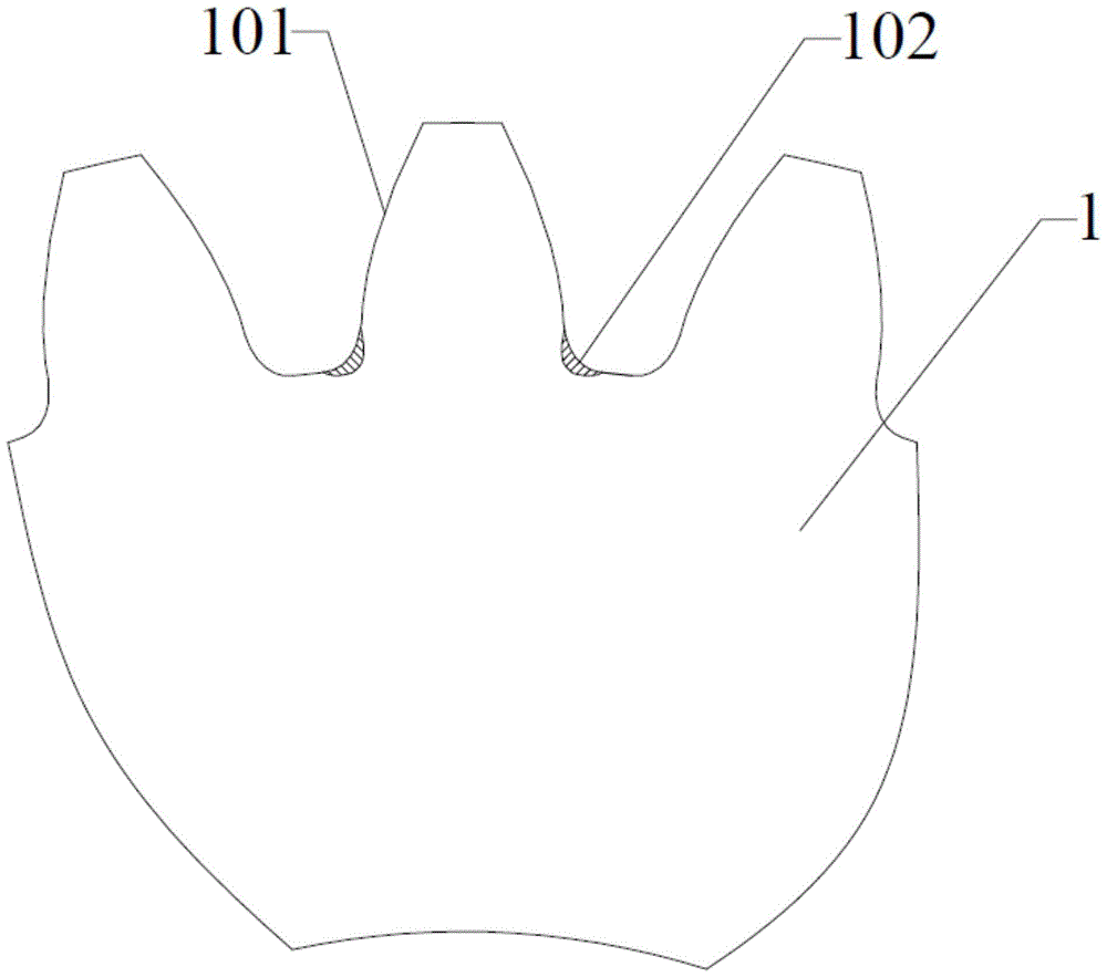 Test method and test device for gear tooth root bending fatigue durability