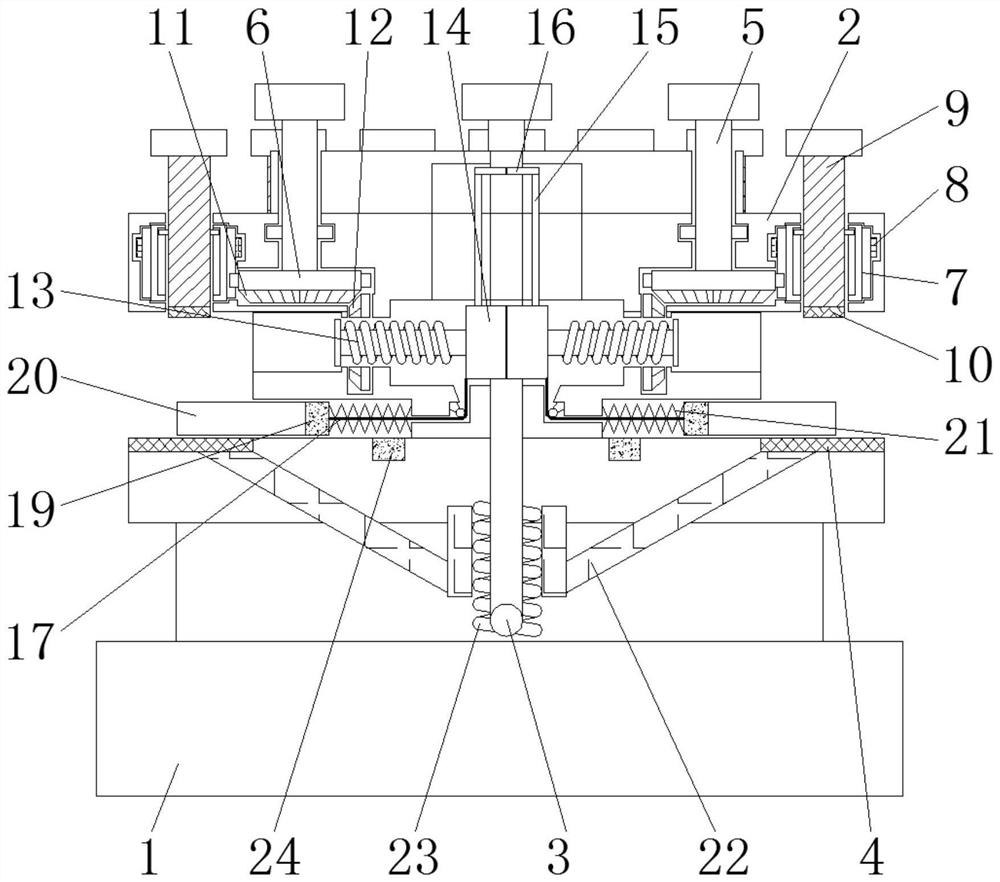 Tool holder with anti-pinch function for numerical control machine tool