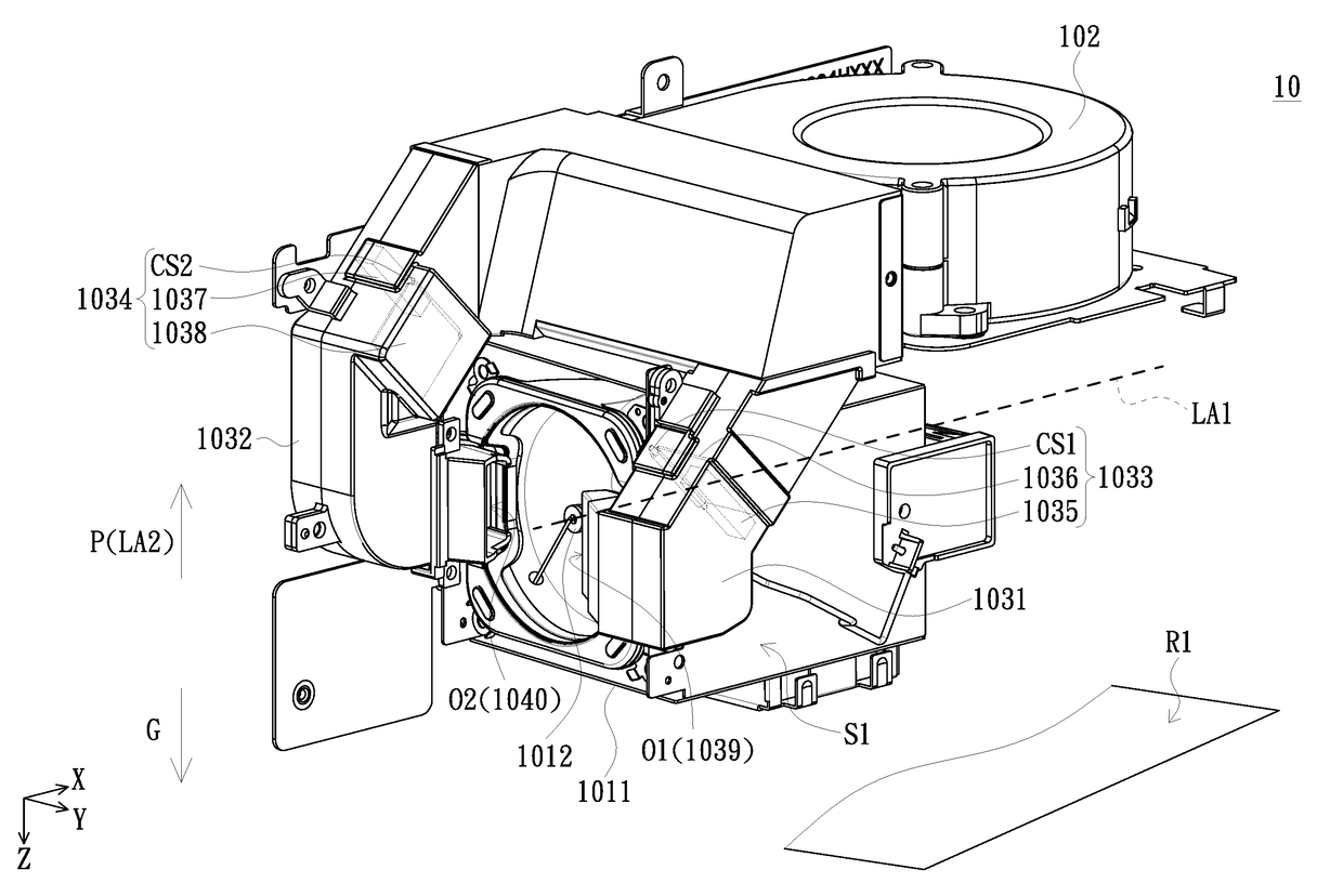 Projector and light source module