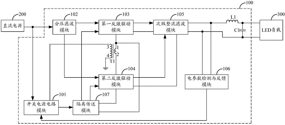 A kind of led drive circuit and led lamp