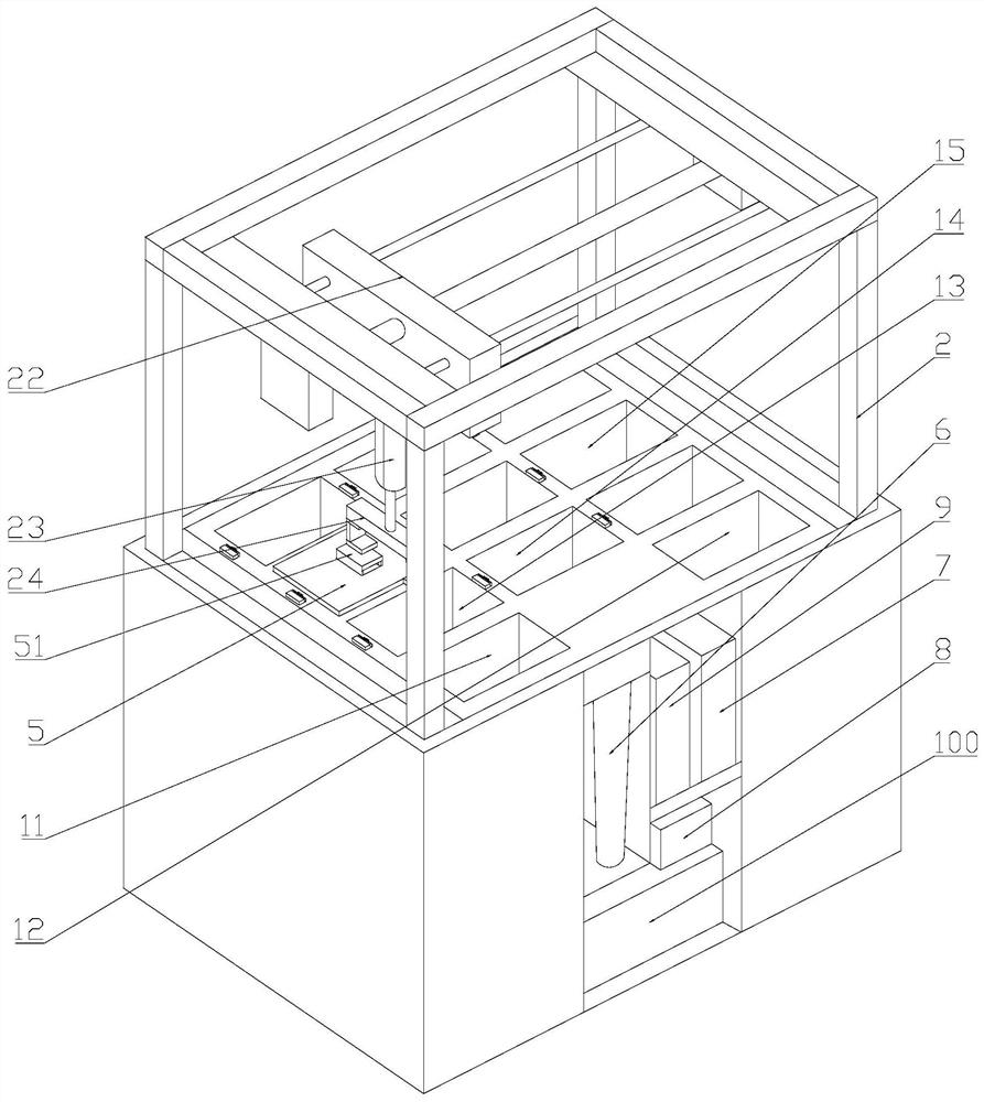 Full-automatic endoscope cleaning and disinfecting machine