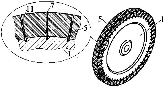 Multi-layer super-hard abrasive electroplated grinding wheel with orderly microgroove structure, and preparation method thereof