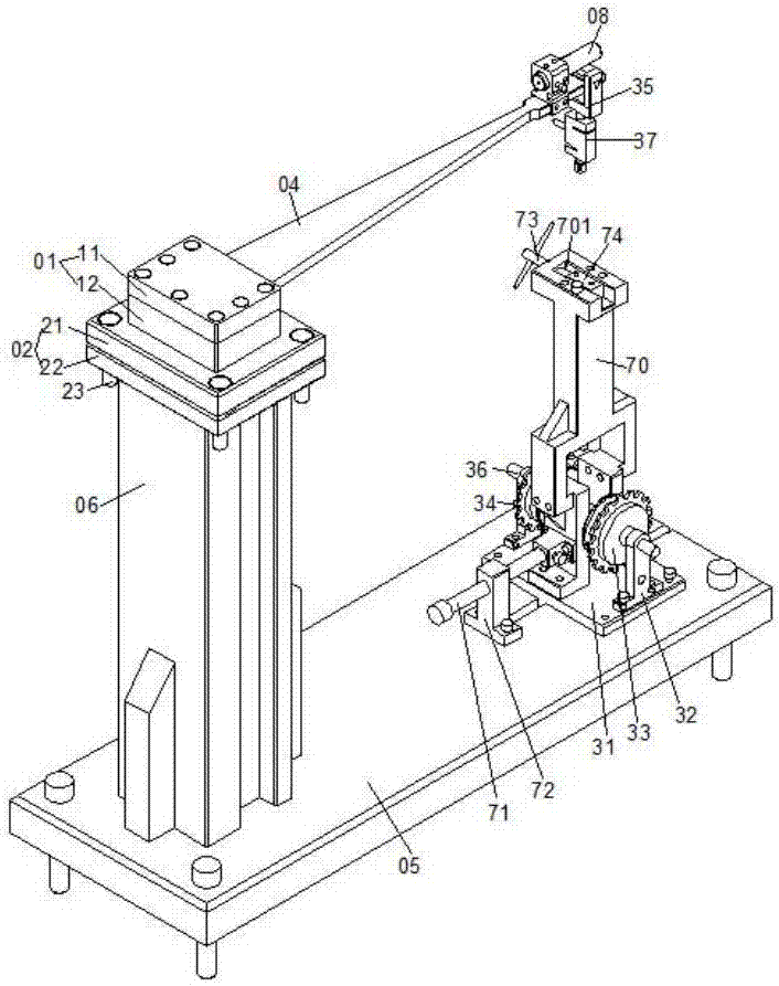 Stress measurement device based on deflection method