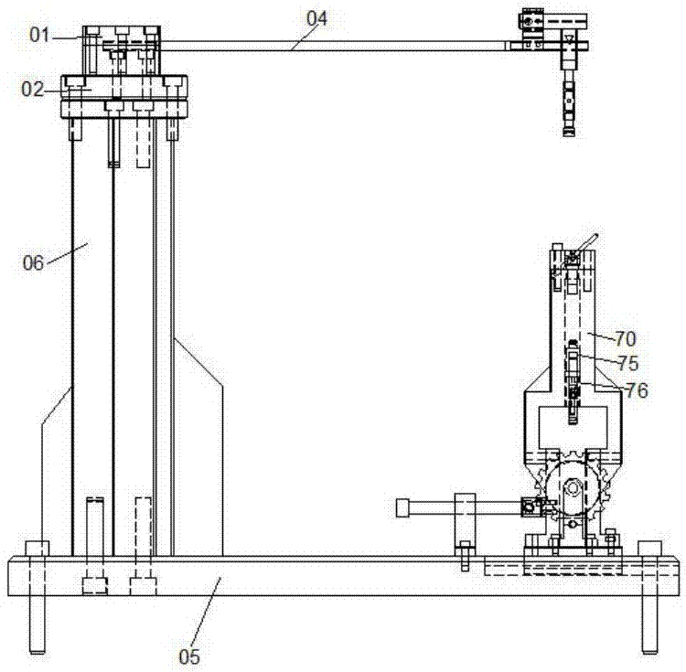 Stress measurement device based on deflection method