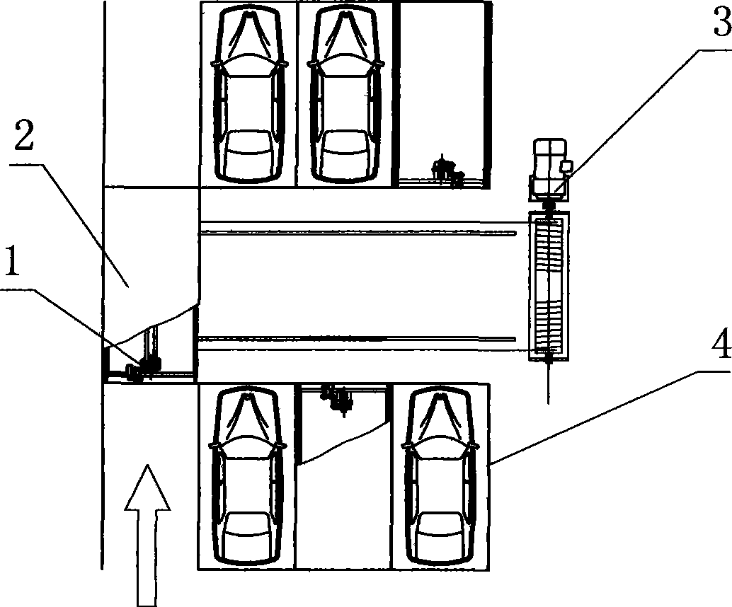 Method for constructing parking ground on sloping field