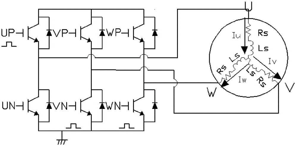 Phase loss detection method for three-phase motor and detection circuit