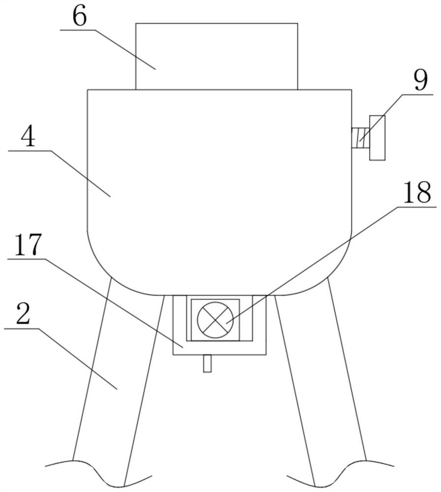 Surveying instrument fixing device for engineering surveying and mapping