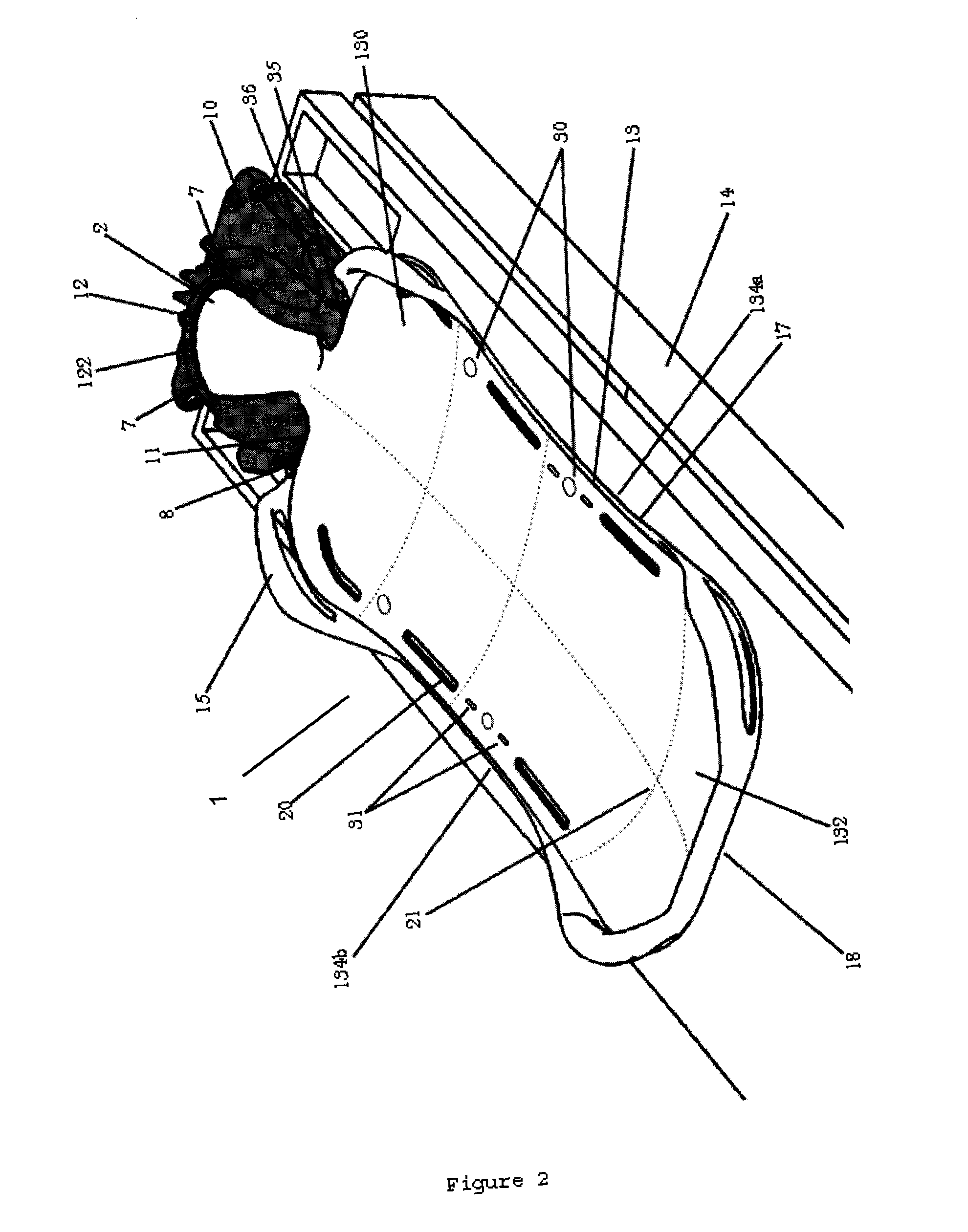 Subject placement and head positioning device