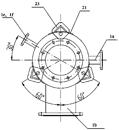 Tail gas scrubbing tower adopting gas-liquid separation membrane