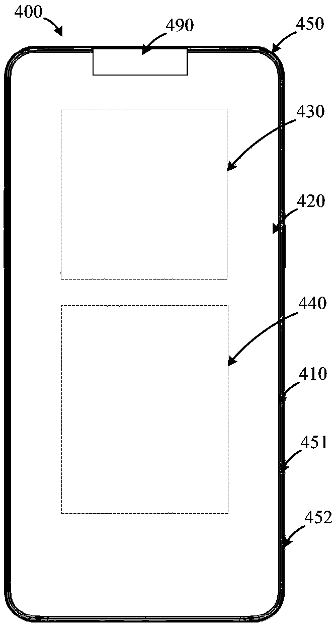 Display screen component, display screen component assembling method and electronic equipment