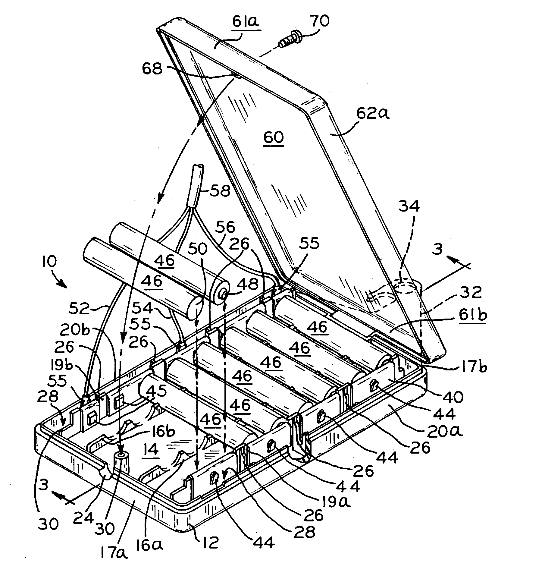 Battery pack for use with a hand-held debridement device