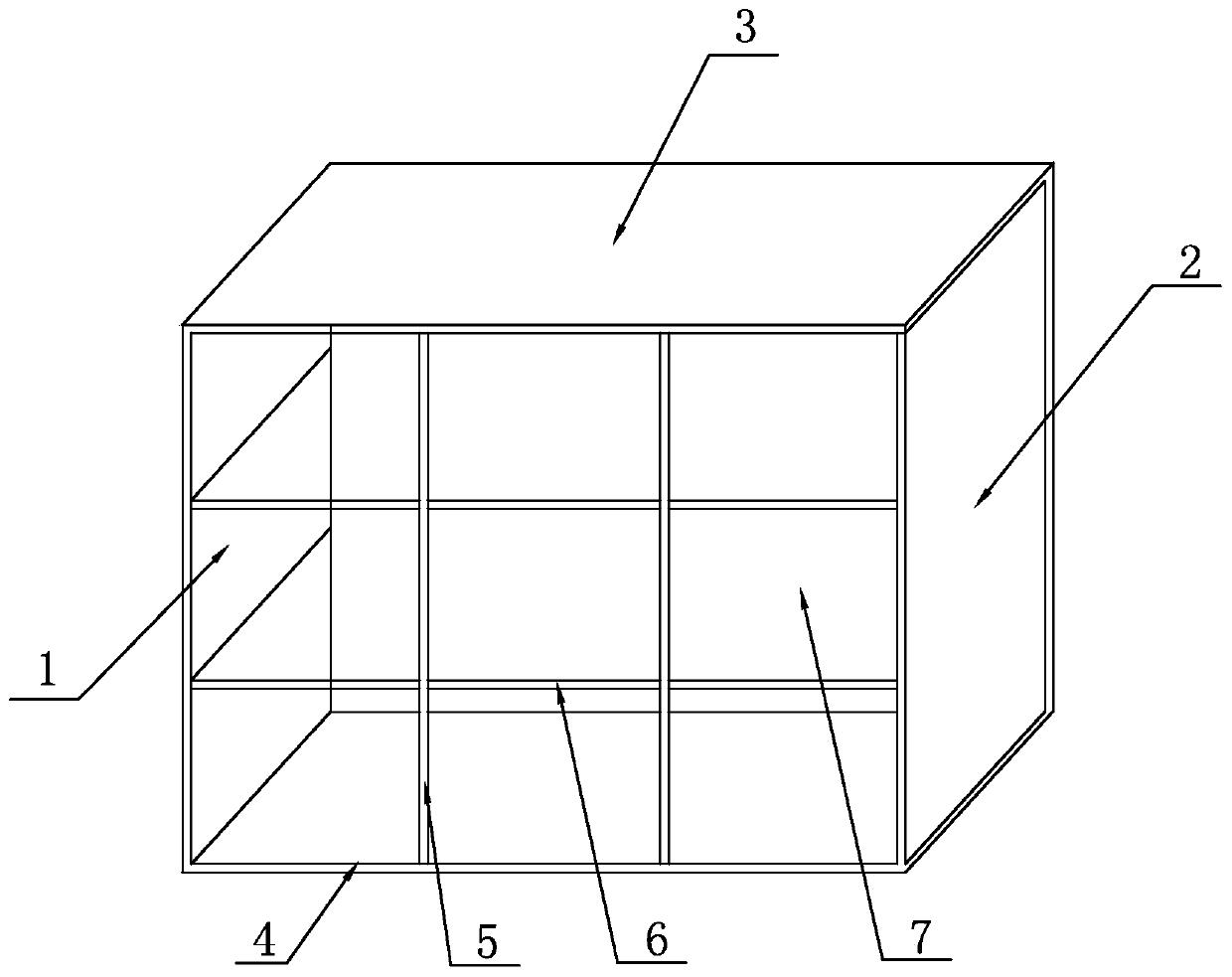 Cabinet body of plate-type mortise-tenon assembly locking structure