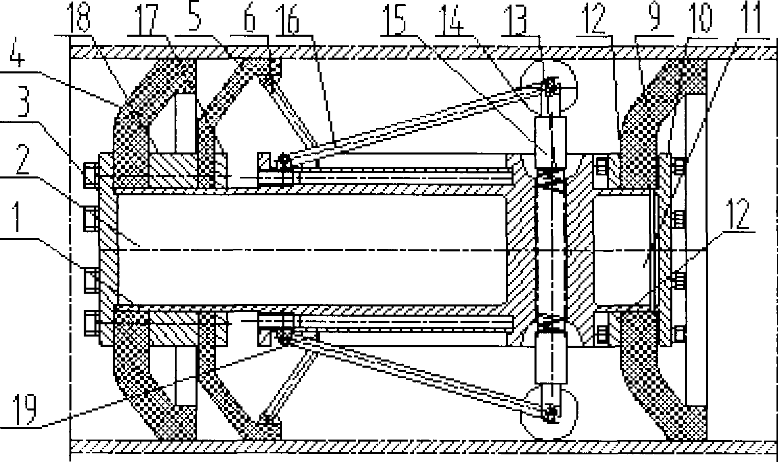 Detection device for detecting deformation of oil gas delivery conduit