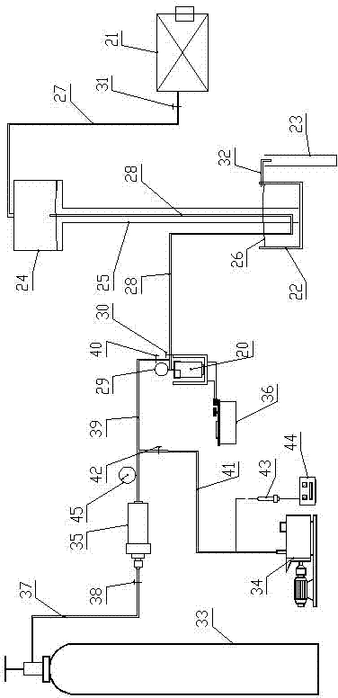 Testing method for content of coal seam methane sampled under negative-pressure environment