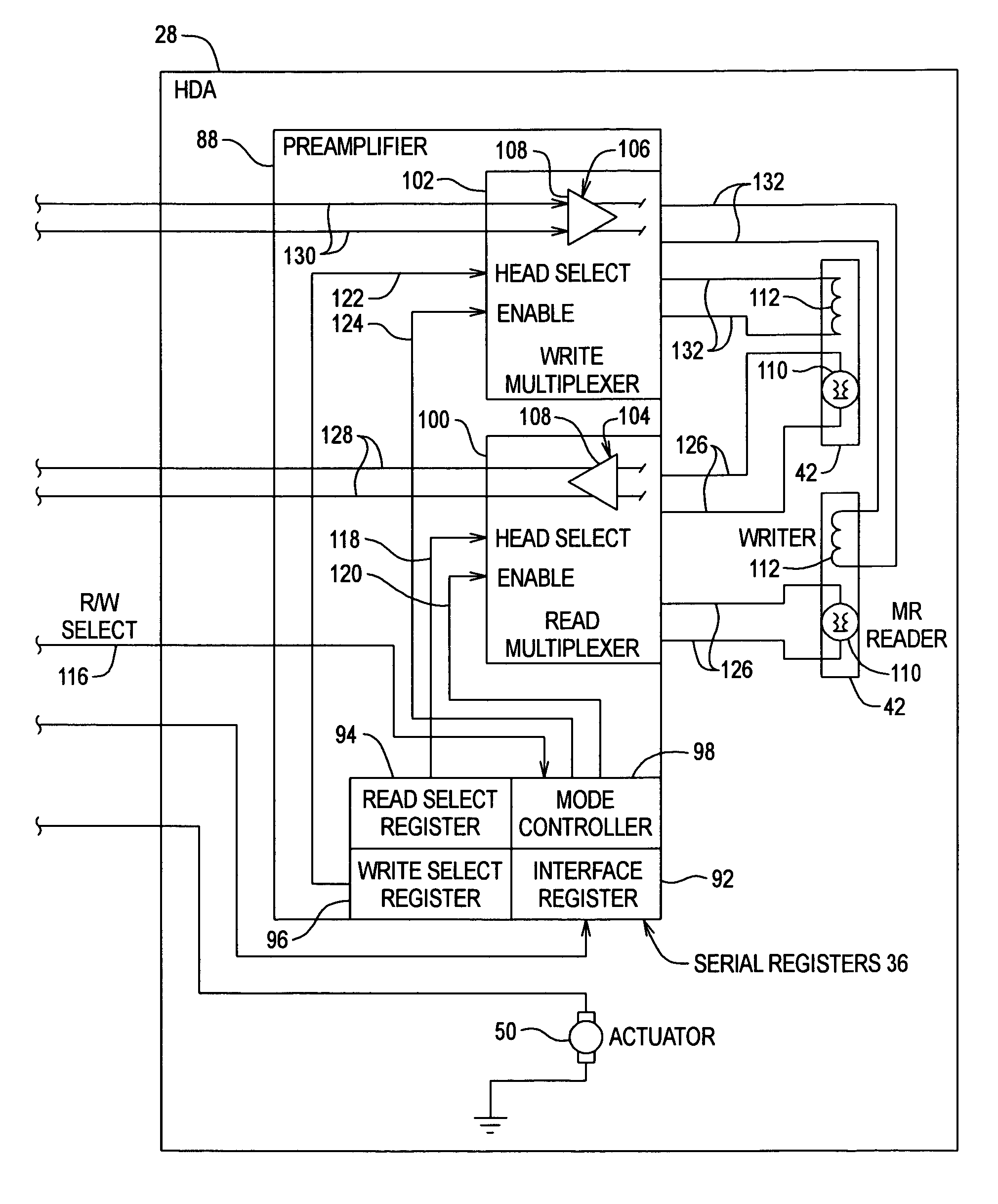 Disk drive with read while write capability