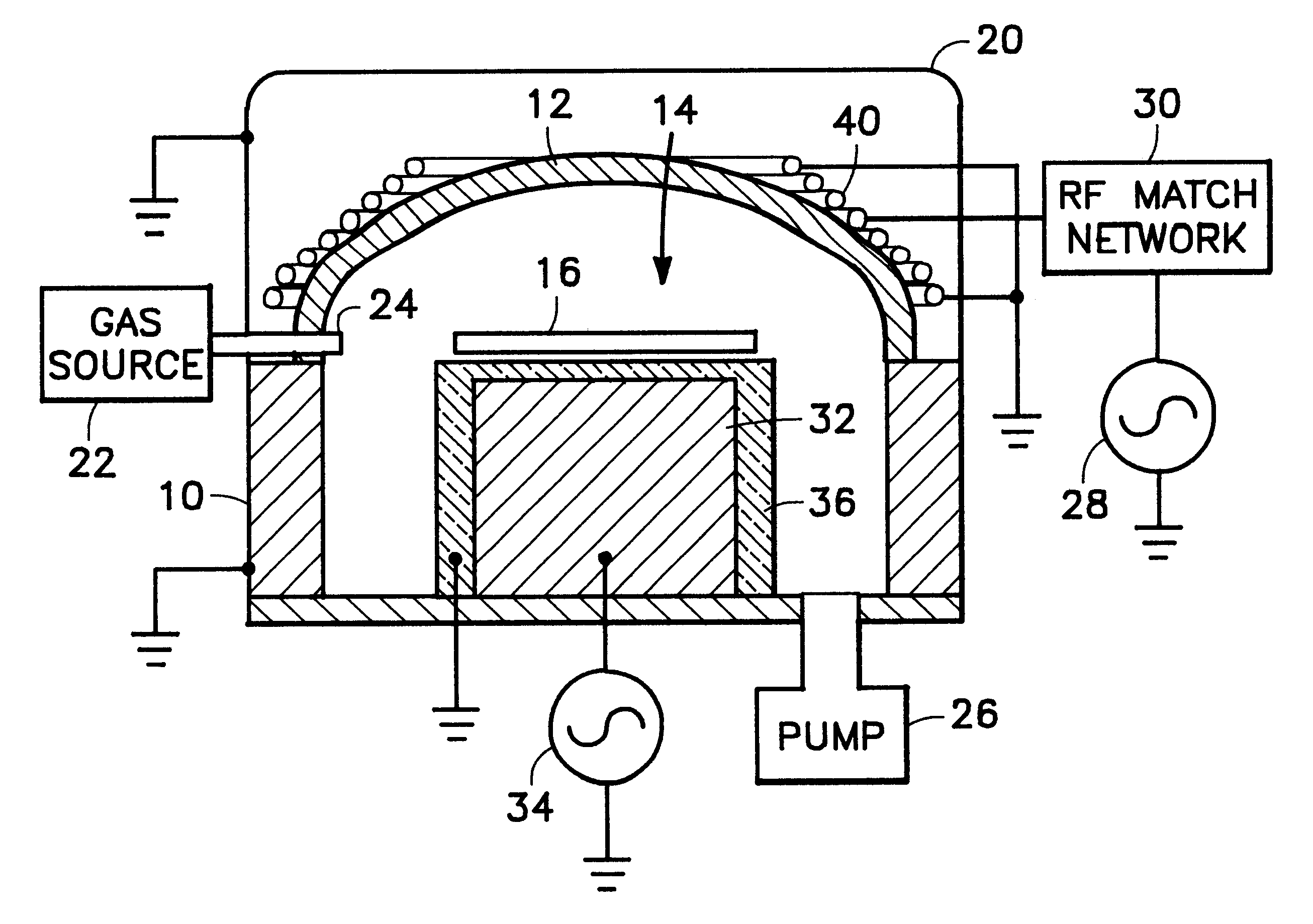 RF plasma reactor with hybrid conductor and multi-radius dome ceiling