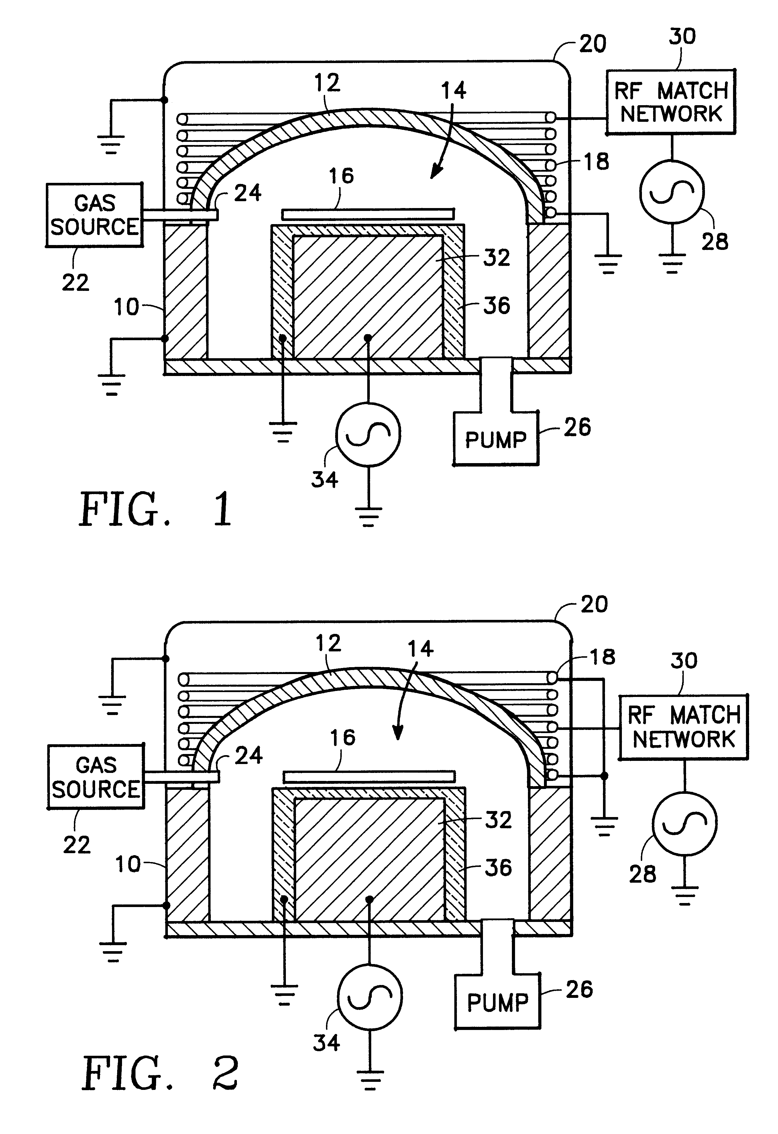 RF plasma reactor with hybrid conductor and multi-radius dome ceiling