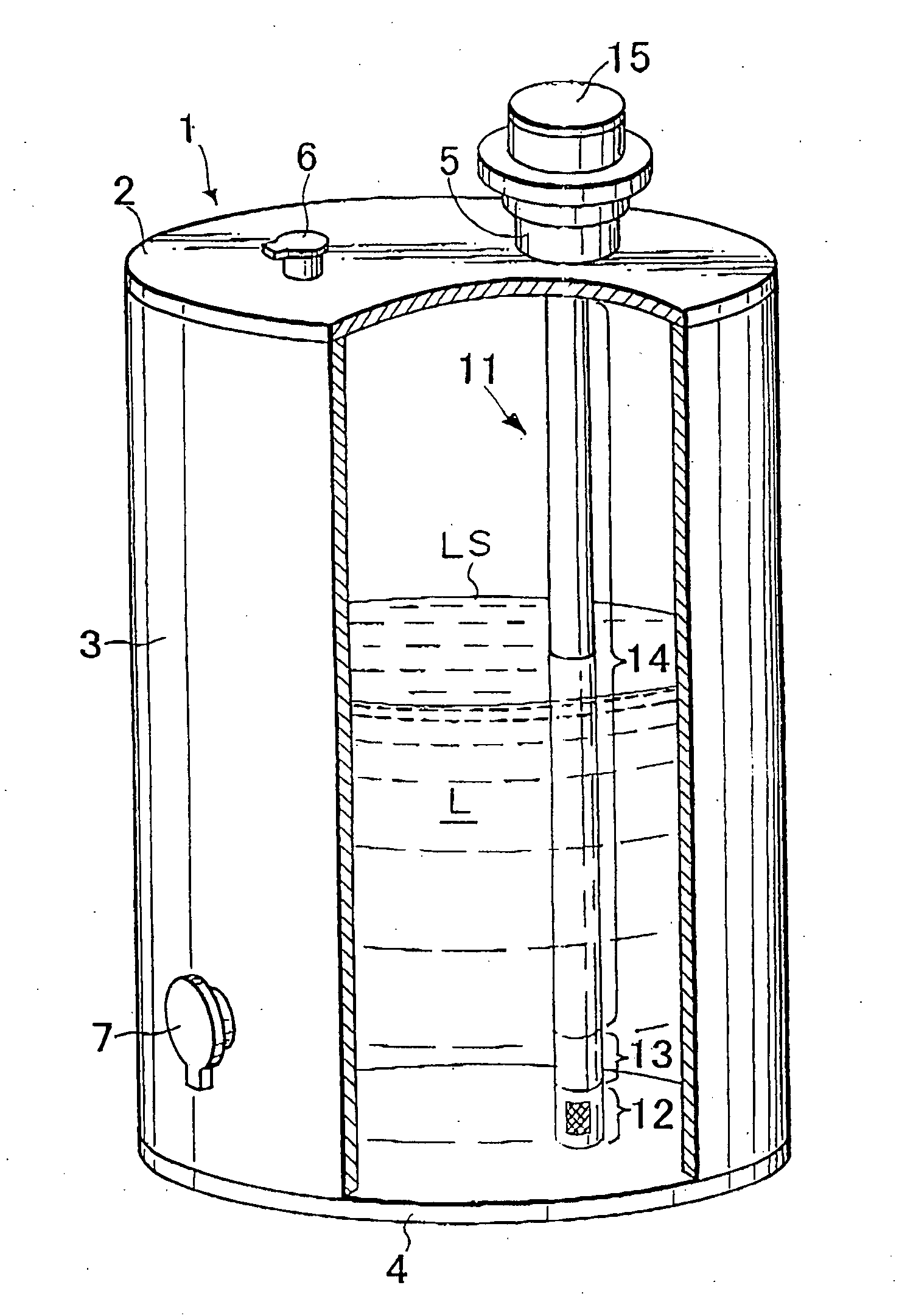 Apparatus for Detecting Leakage of Liquid in Tank