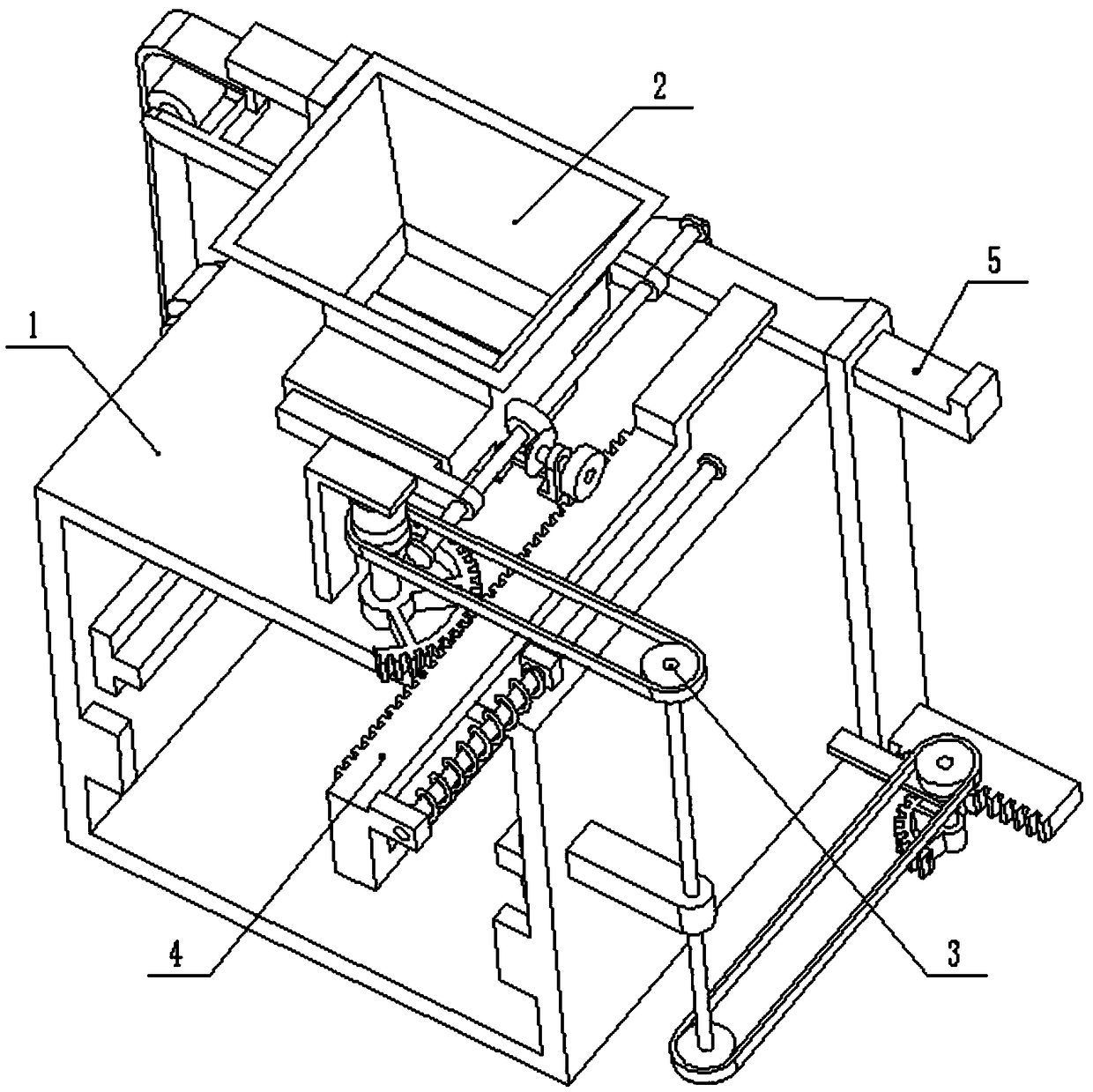 Automatic fuel particle moulding and processing device