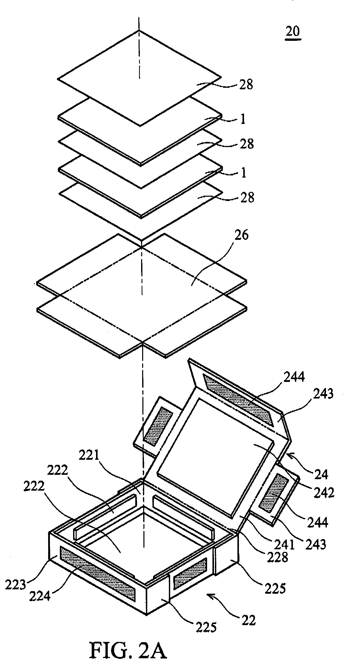 Antistatic transport package for LCD cells