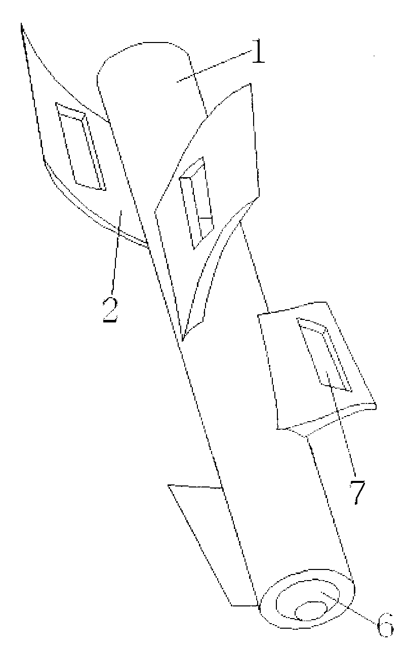 Low driving force self-cleaning and heat transfer enhancement rotor in heat exchange tube