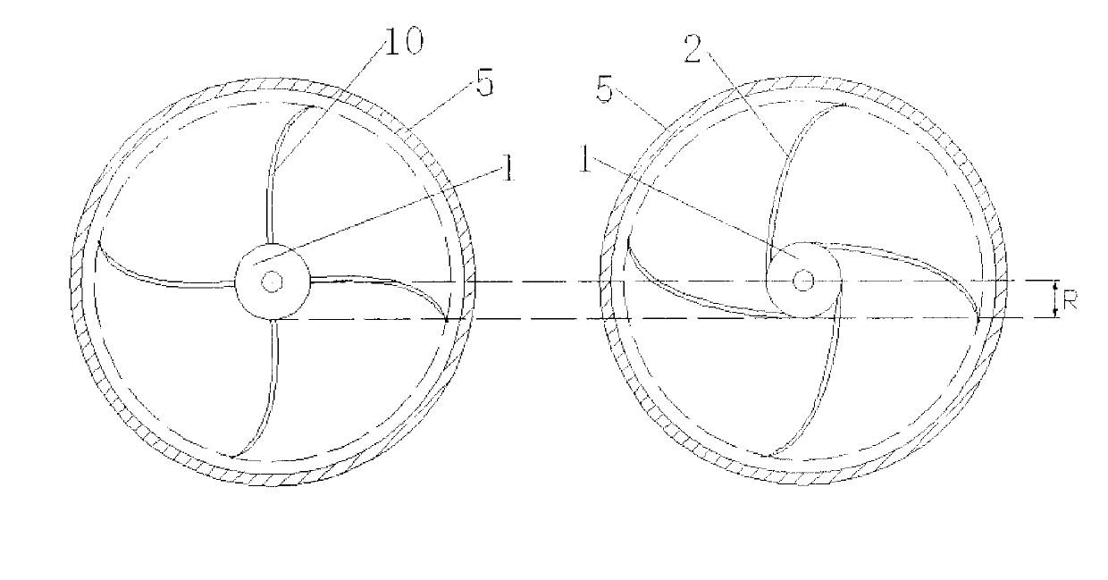 Low driving force self-cleaning and heat transfer enhancement rotor in heat exchange tube