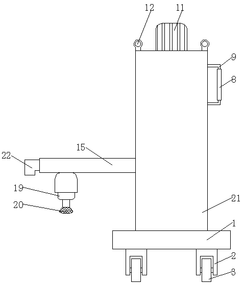 Car roof rust removal device for automobile manufacturing