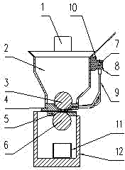 Residual accumulator plate coating lead-plaster blowoff and recovery device