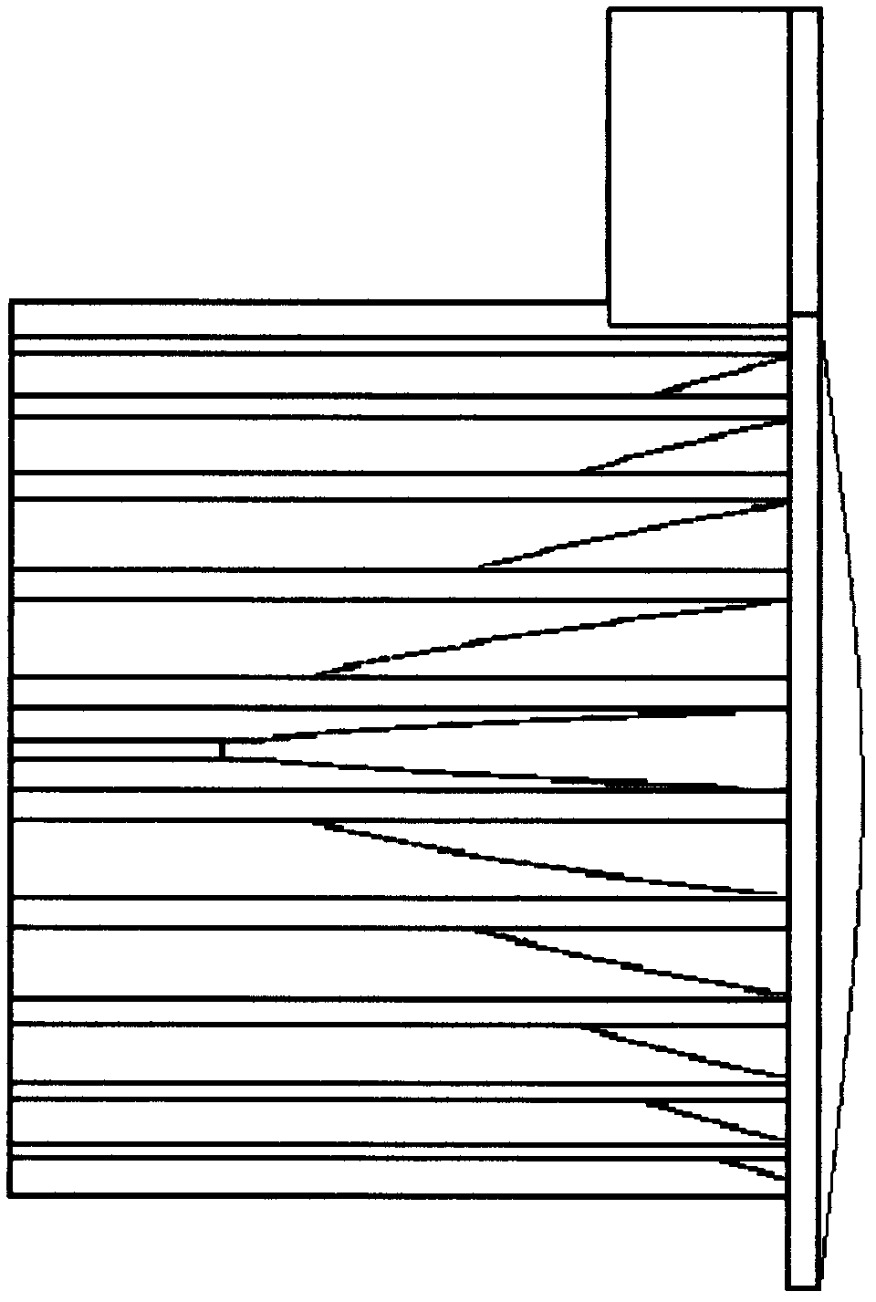 LED automobile headlamp light source and manufacturing method thereof