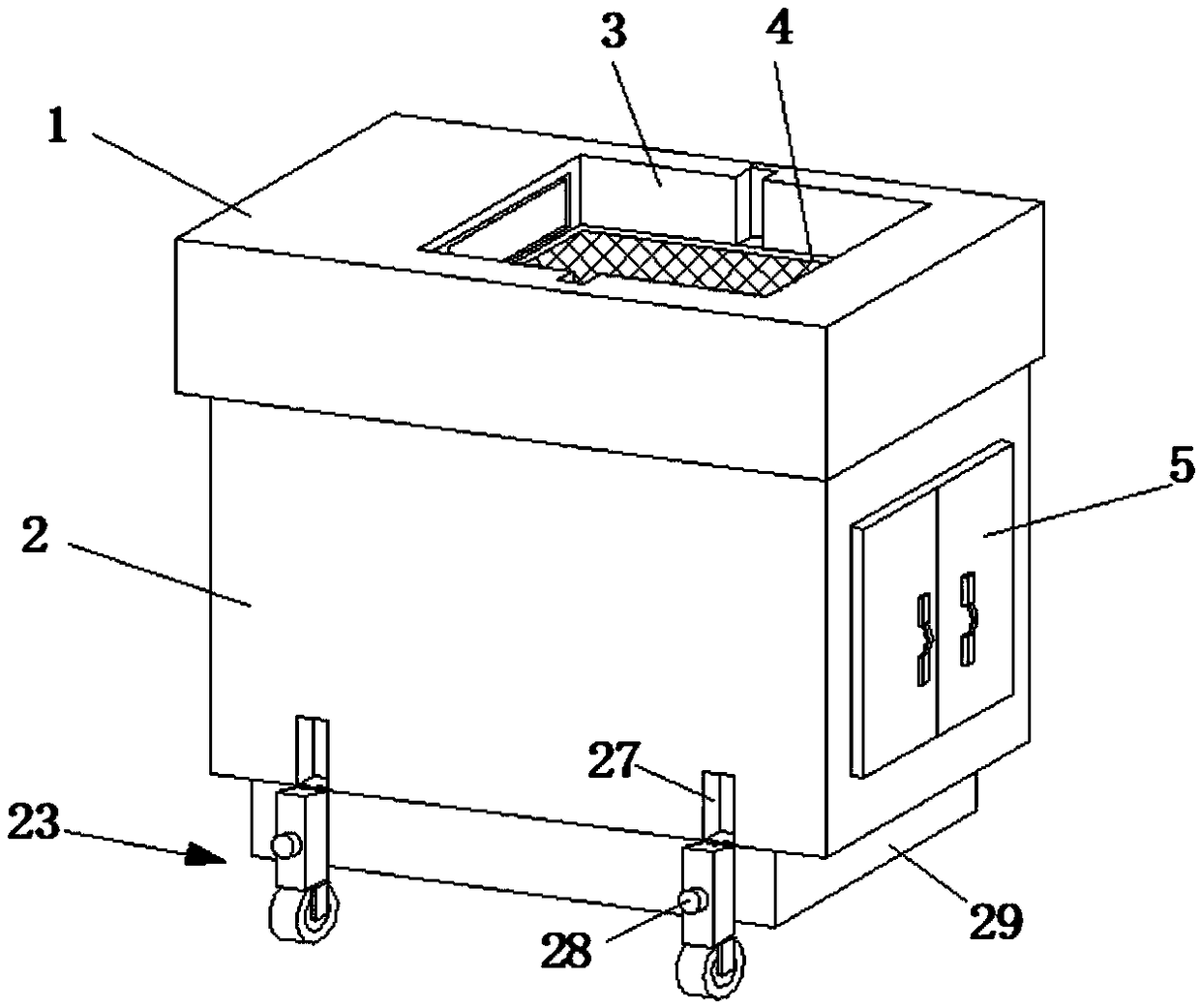 Fishing boat wastewater treatment apparatus being convenient to move