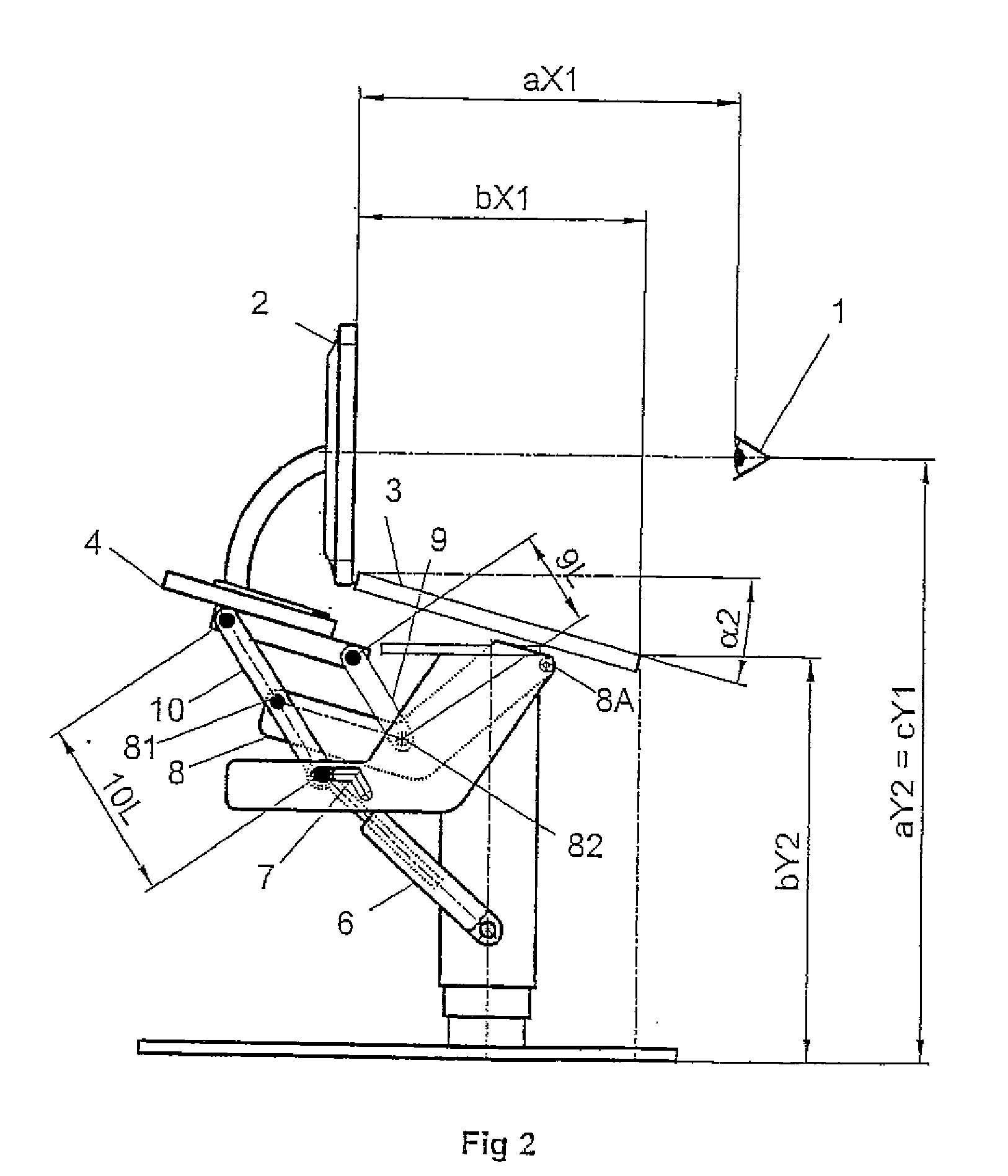 Supporting arrangement for a presentation device