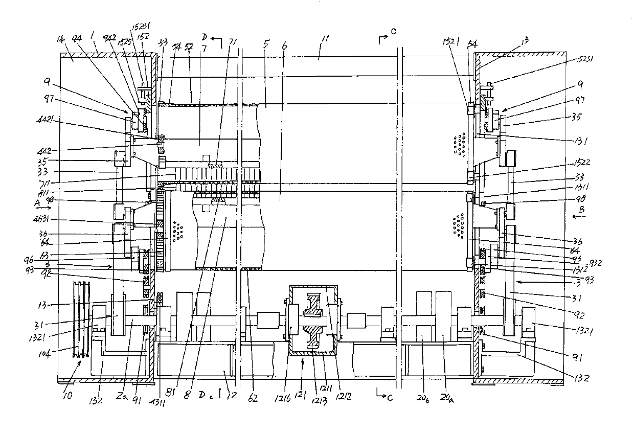 Drum needling machine