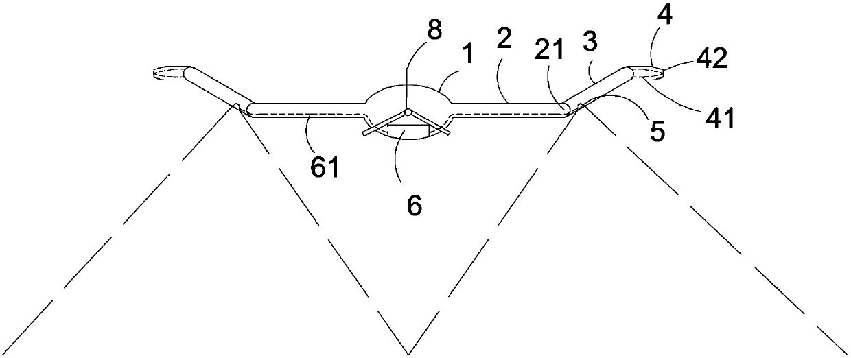 Wing angle-adjustable unmanned aerial vehicle and adjustment method