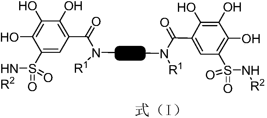 2,3,4-trihydroxybenzenesulfonamide derivatives as well as preparation method and application thereof