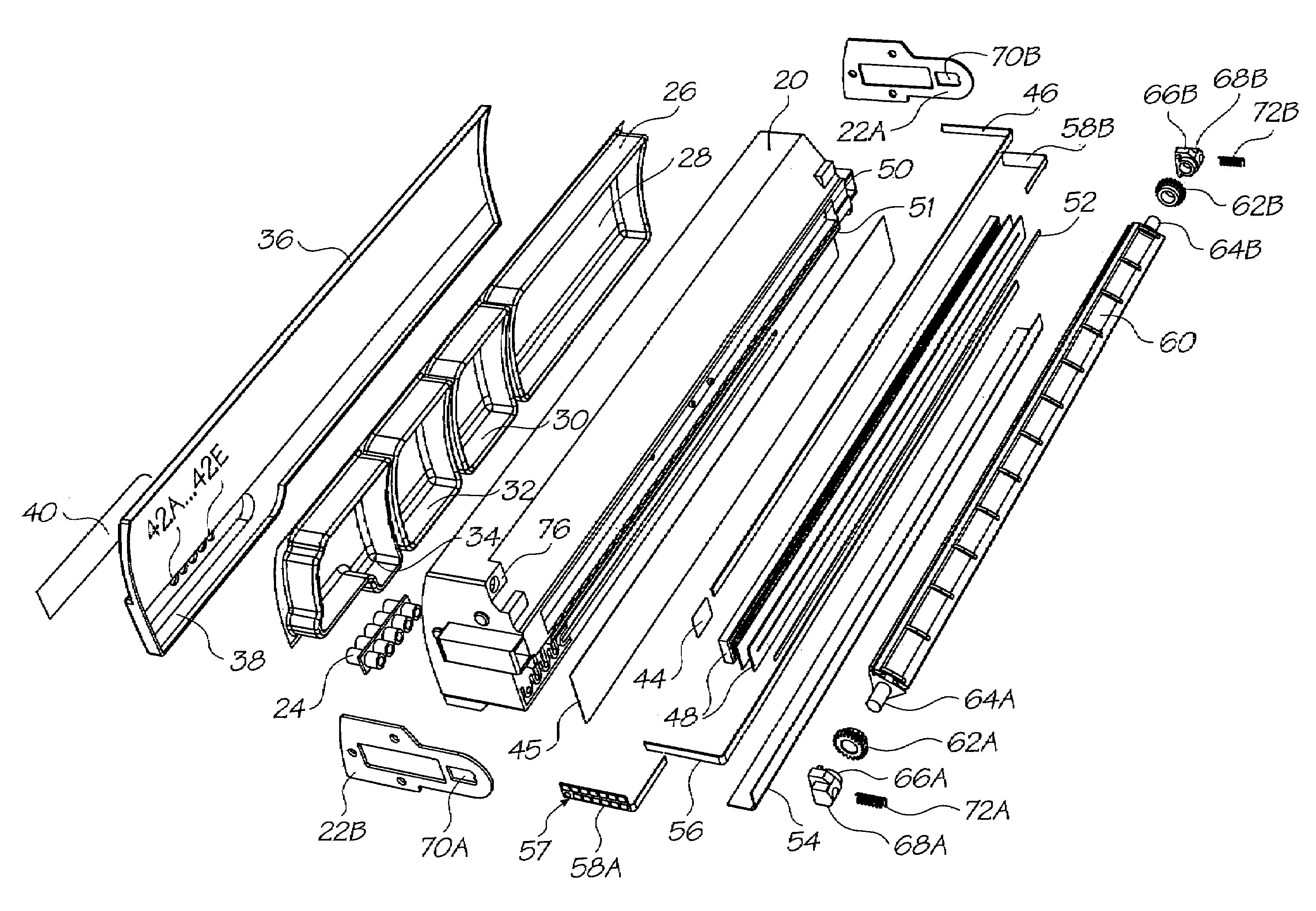 Inkjet printer cartridge with ink refill port having multiple ink couplings