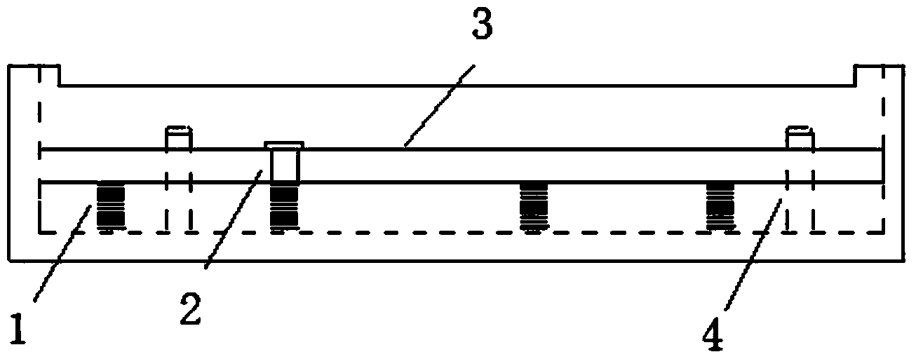 Packaging method of hollow packaging LED (light emitting diode) display module